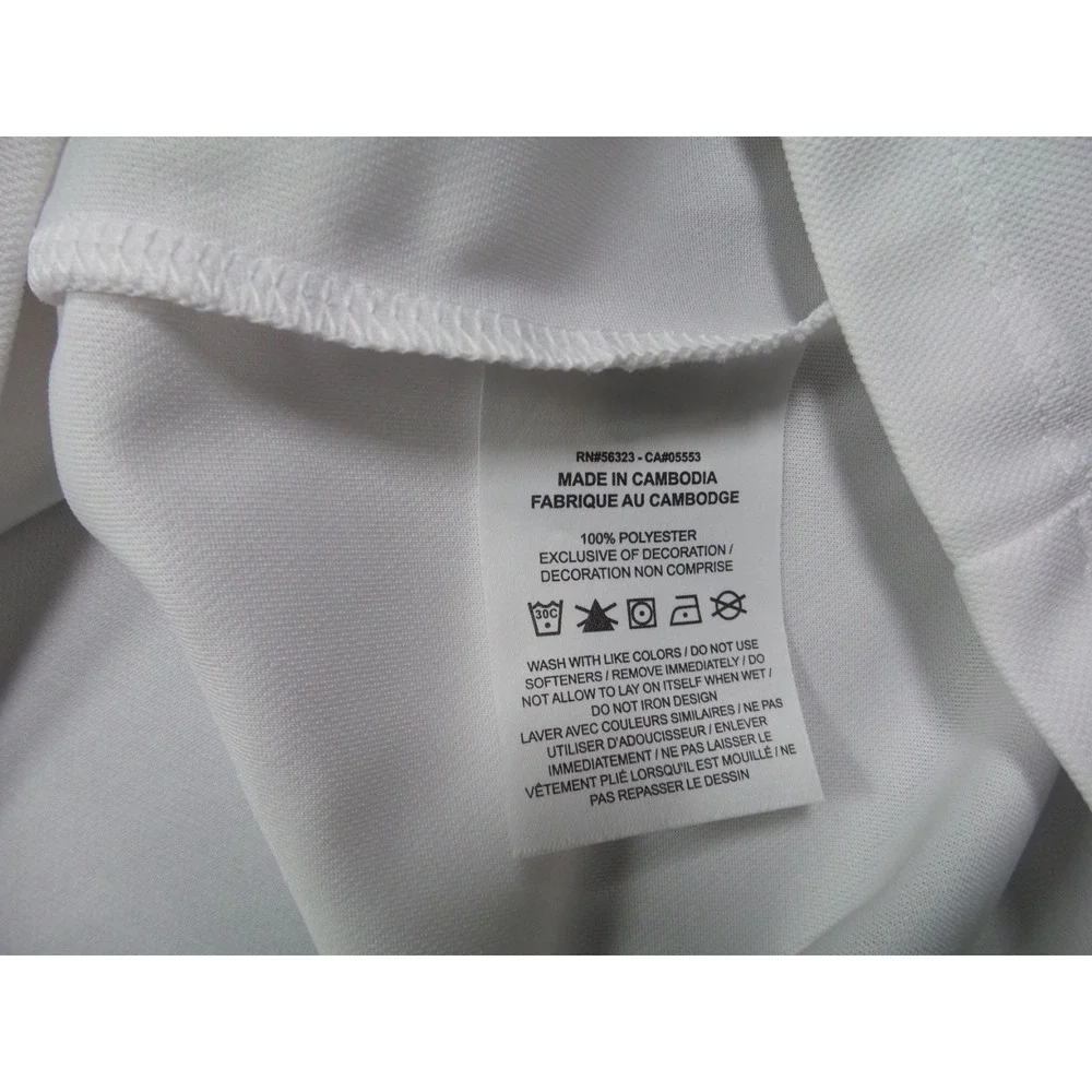Nike Golf Shirt Mens Size XXL White Solid Dri-FIT Victory Polo Short Sleeve